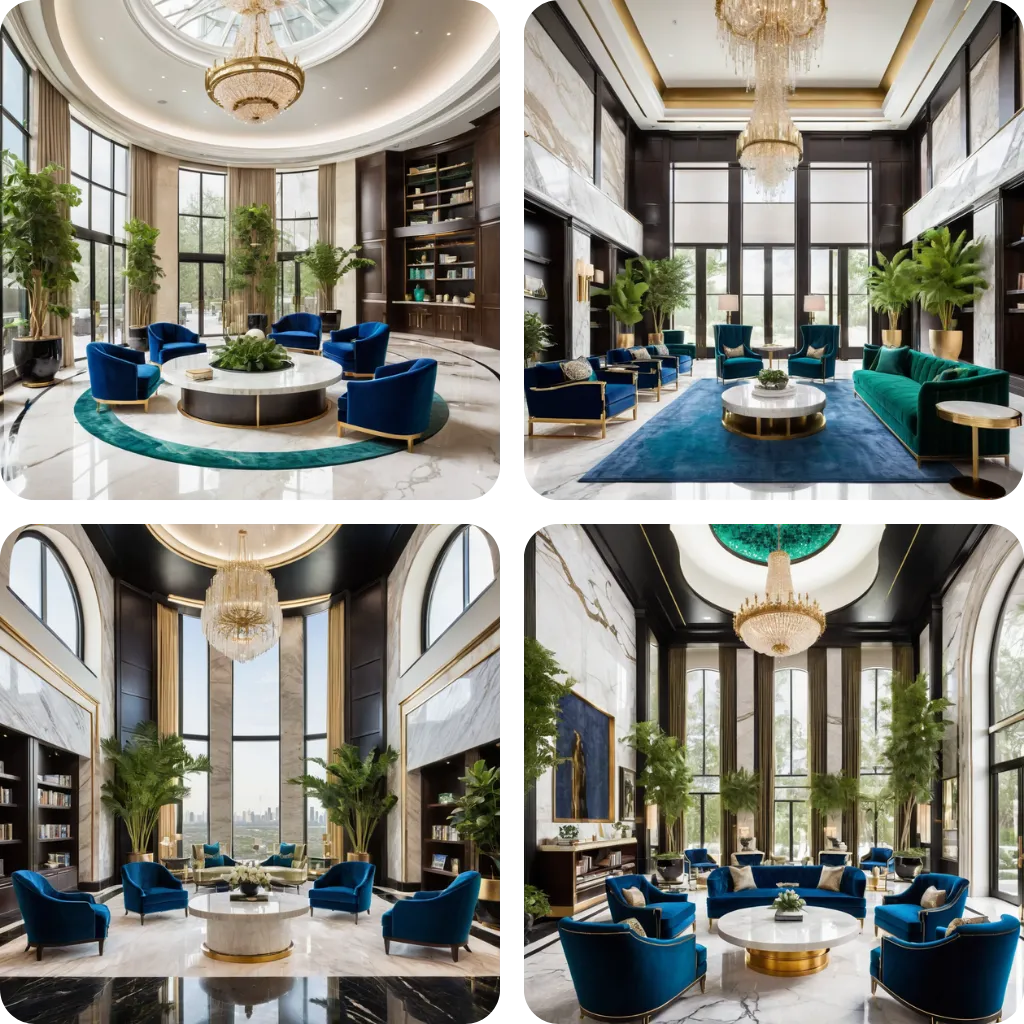 grand hotel lobby generated by Gendo AI