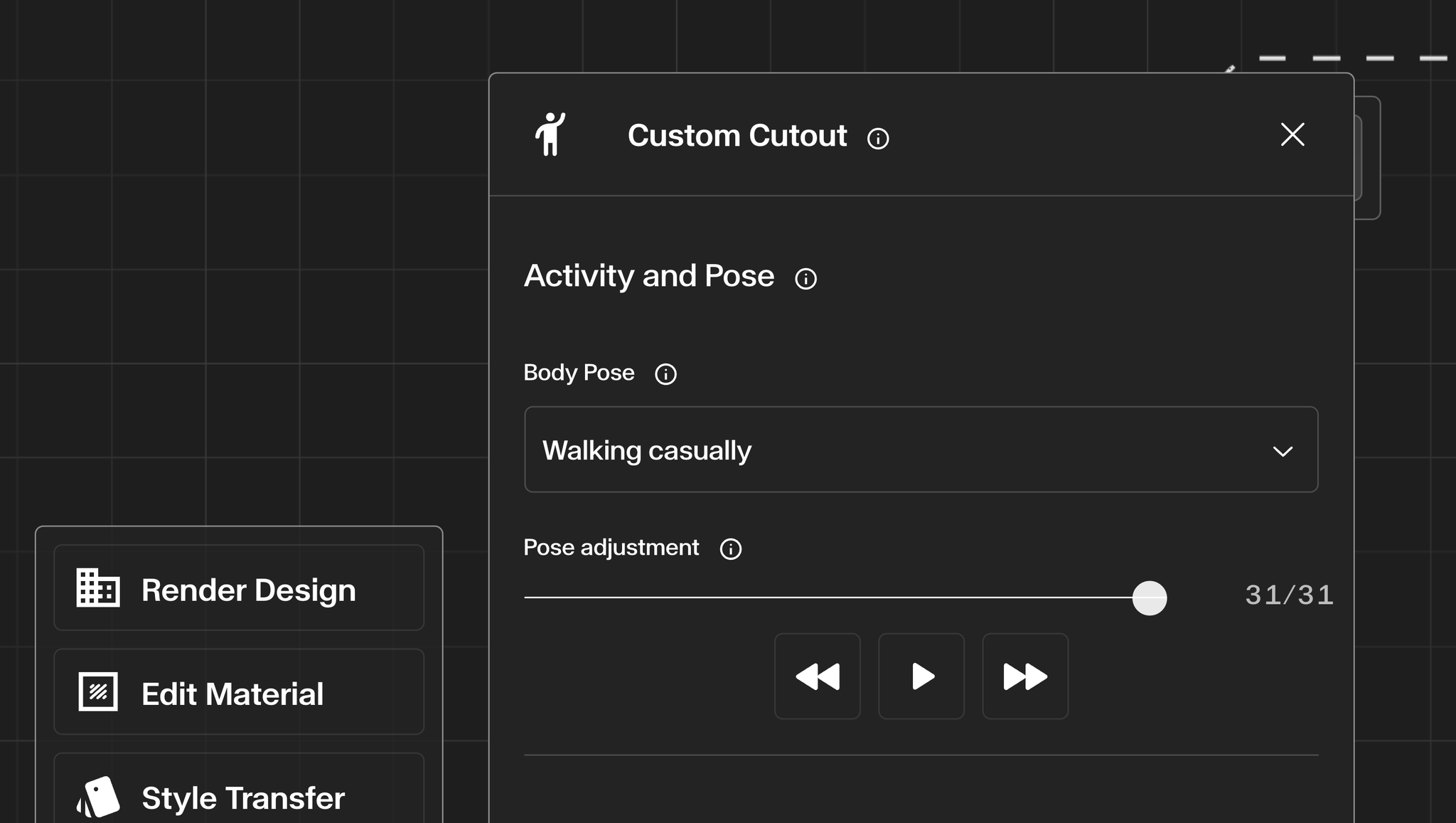 Using the Custom Cutout Tool