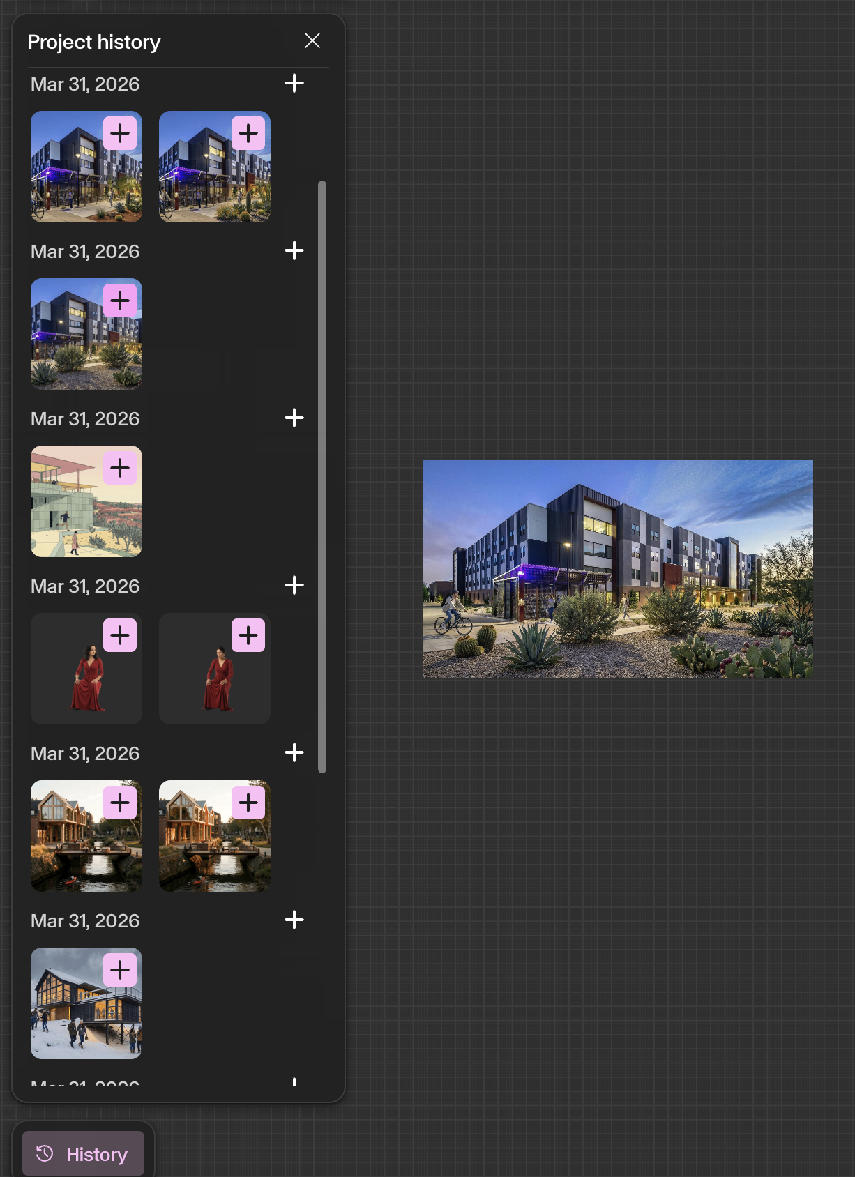 Recover a deleted or previous image