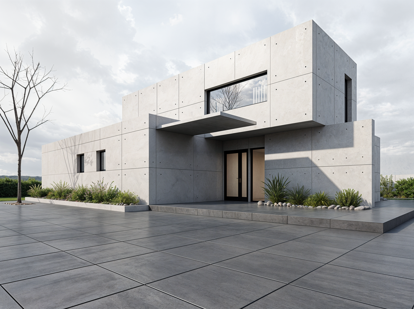 AI material variation B — brick facade