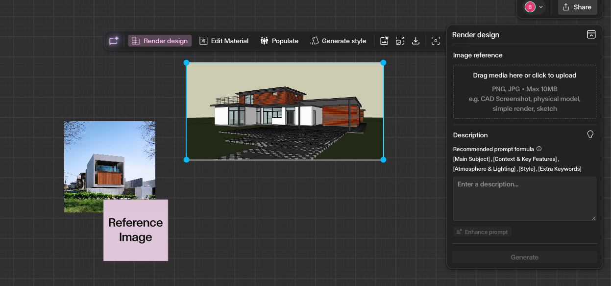 Open the Render panel