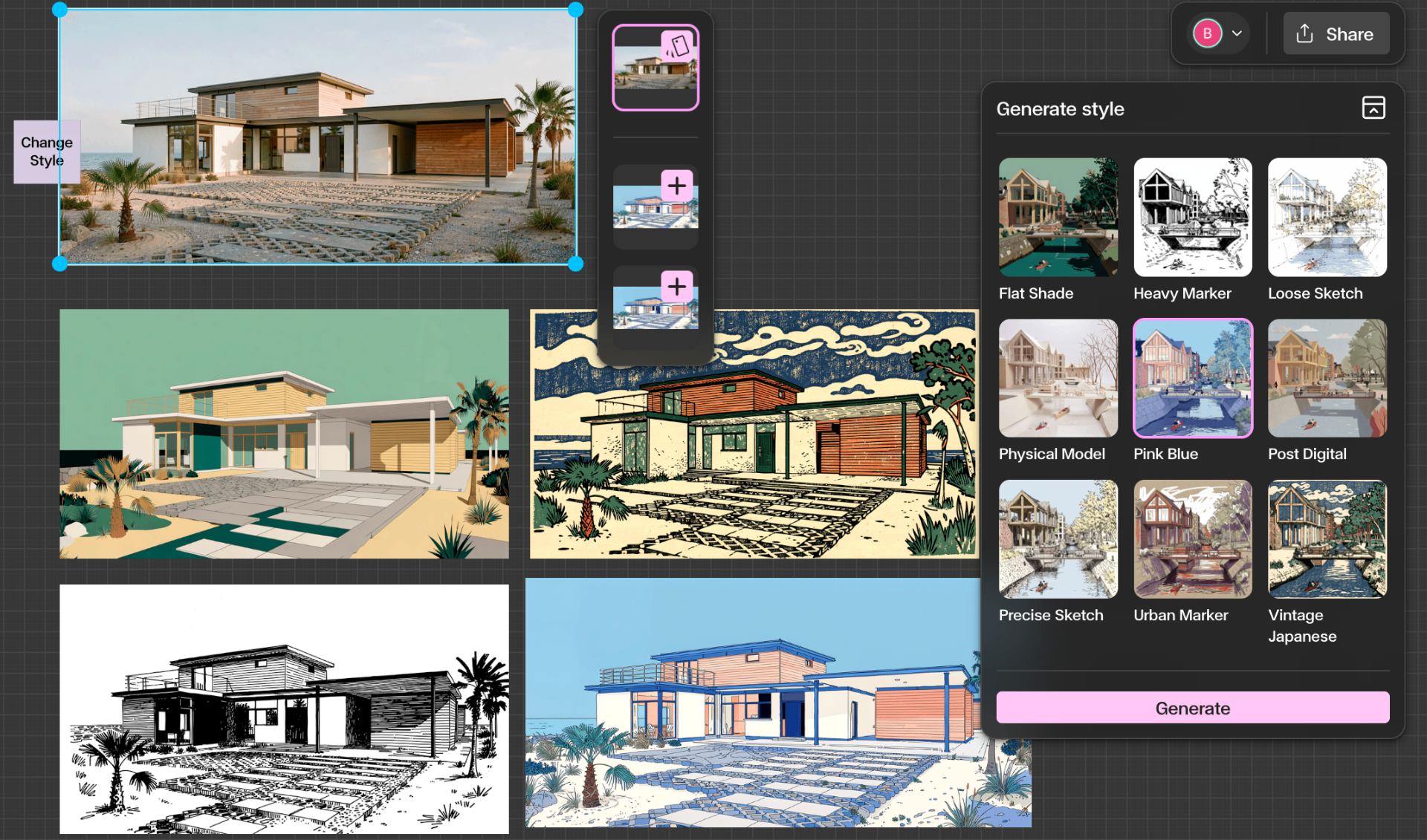 Iterate and explore multiple styles