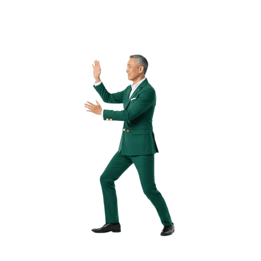 Front-view Asian male standing cut-out PNG
