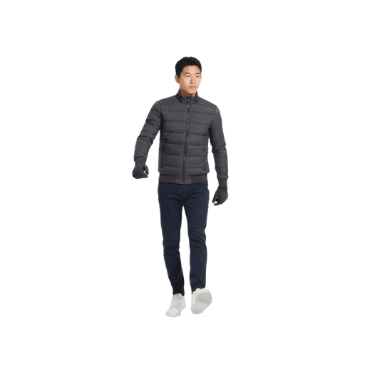 Front-view Asian male walking cut-out PNG