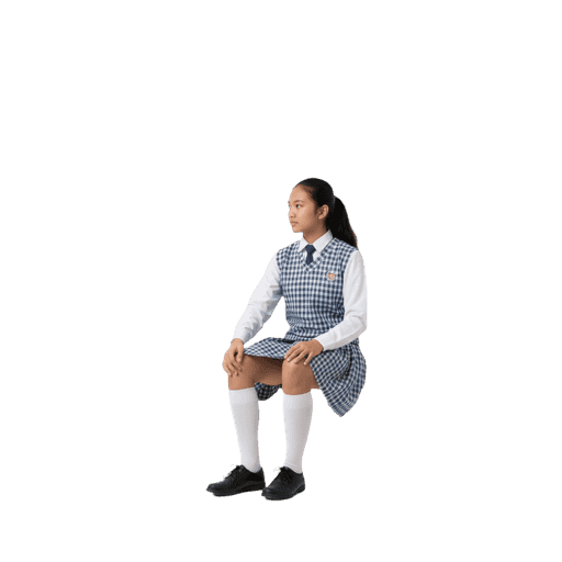 Side-view Unspecified female sitting cut-out PNG