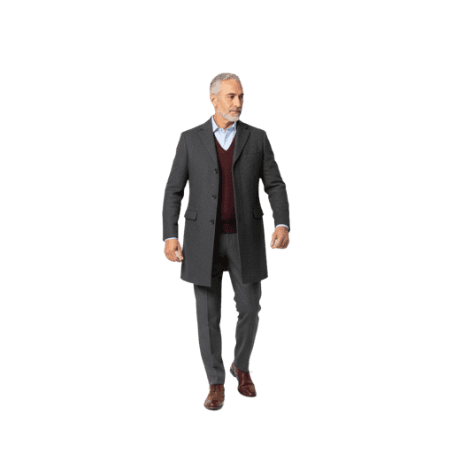 Front-view Hispanic male walking cut-out PNG