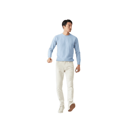 Front-view Asian male walking cut-out PNG