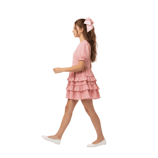 Front-view Unspecified female walking cut-out PNG