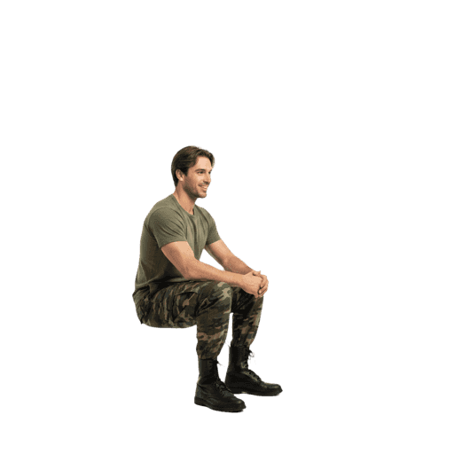 Front-view Caucasian male walking cut-out PNG