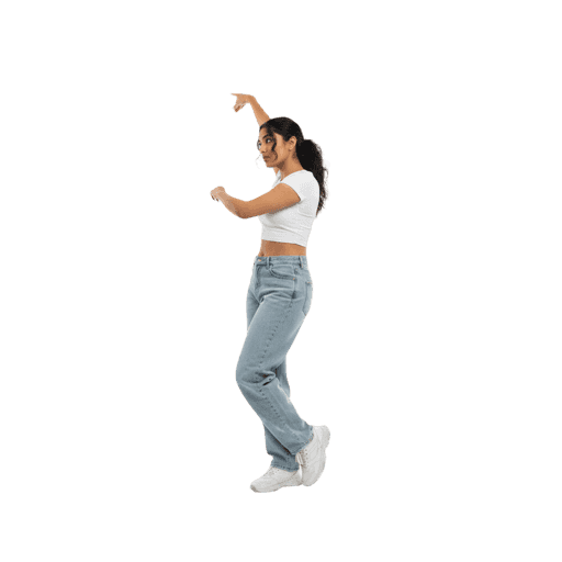 Front-view Indian female walking cut-out PNG