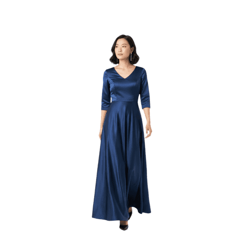 Front-view Asian female walking cut-out PNG