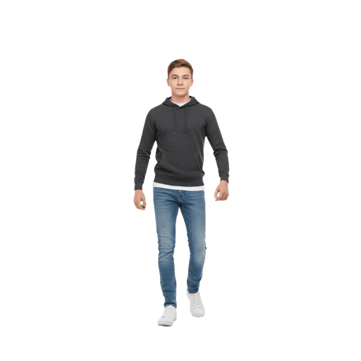 Front-view Caucasian male walking cut-out PNG