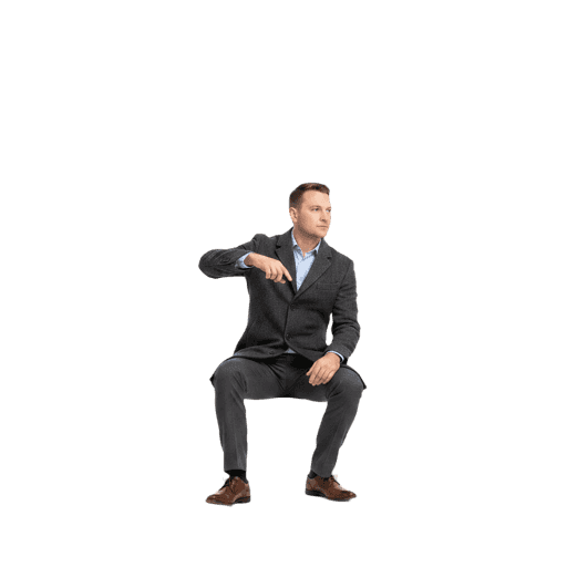 Front-view Caucasian male walking cut-out PNG