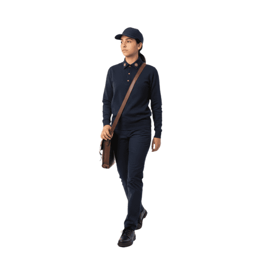 Front-view Arabic female walking cut-out PNG