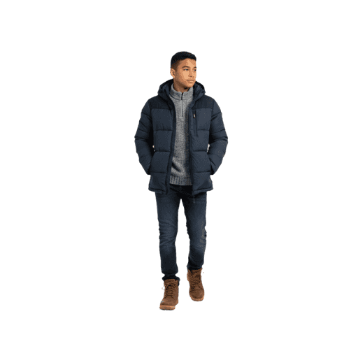 Front-view Hispanic male walking cut-out PNG