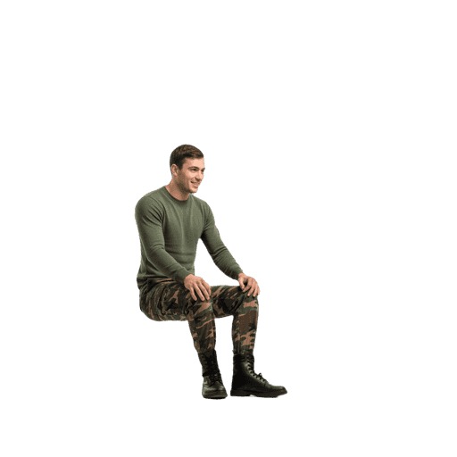 Front-view Caucasian male walking cut-out PNG