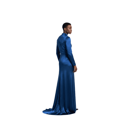 Side-view African male standing cut-out PNG