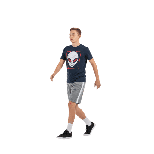 Side-view Caucasian male walking cut-out PNG