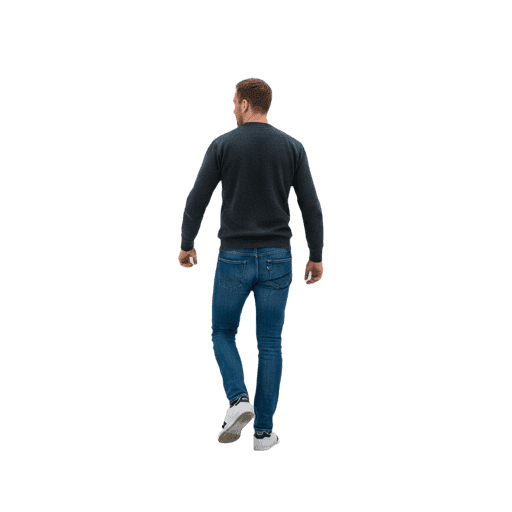 Back-view Unspecified male walking cut-out PNG