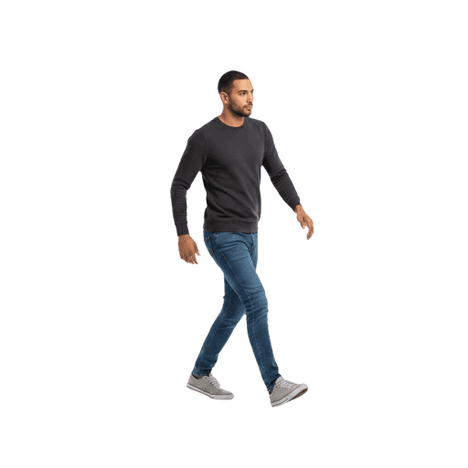 Front-view Arabic male walking cut-out PNG