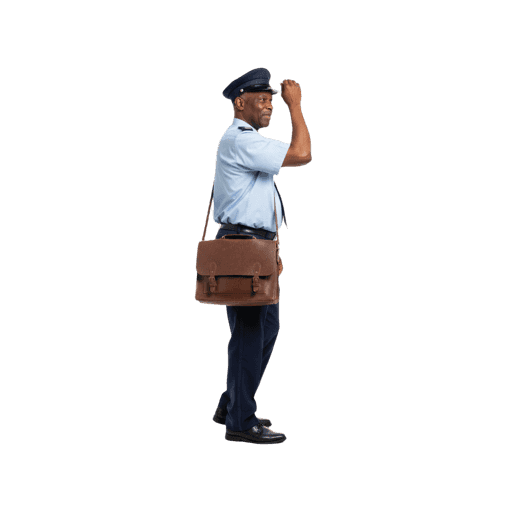 Front-view African male walking cut-out PNG
