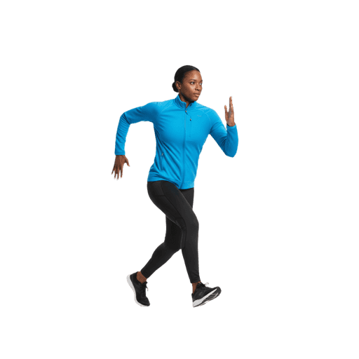 Side-view African female running cut-out PNG
