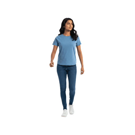 Front-view Indian female walking cut-out PNG