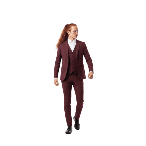 Front-view Asian male walking cut-out PNG