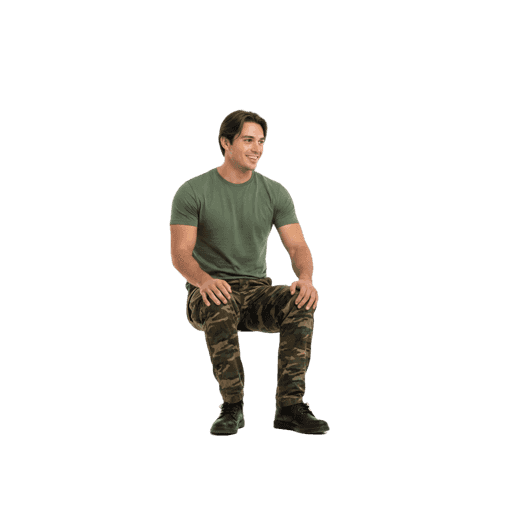 Front-view Caucasian male walking cut-out PNG