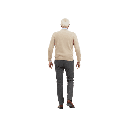 Front-view Caucasian male walking cut-out PNG
