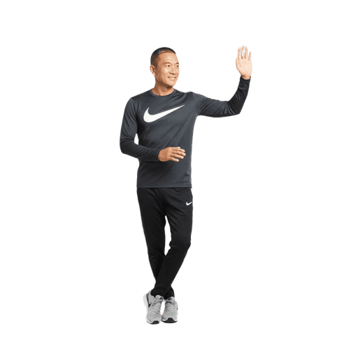 Side-view Asian male standing cut-out PNG