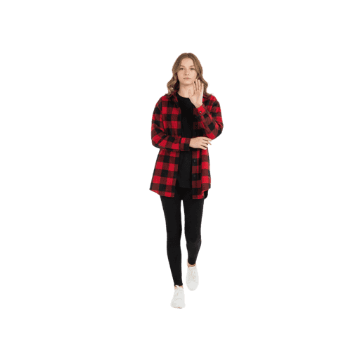 Front-view Caucasian female walking cut-out PNG