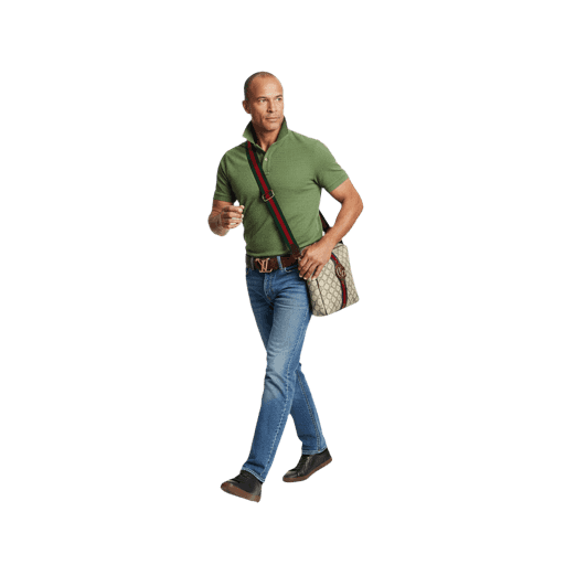 Front-view Unspecified male walking cut-out PNG